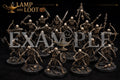 28mm Skeleton Horde Lot Undead Warrior Miniatures High Quality Resin D&D
